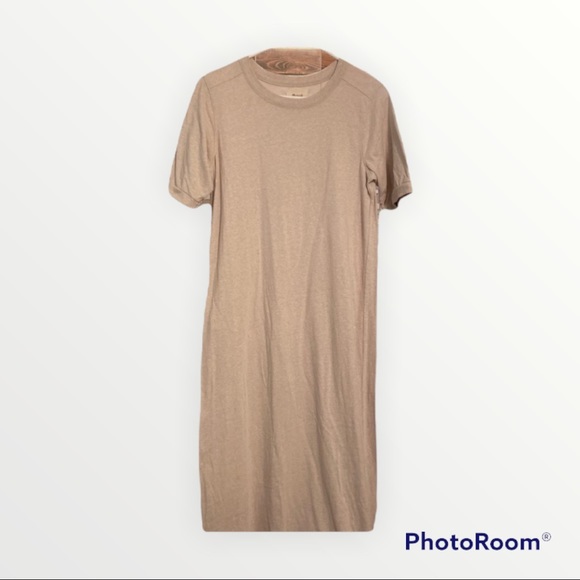 Madewell Minimalist Tan Maxi Dress. Size Small - Picture 5 of 8